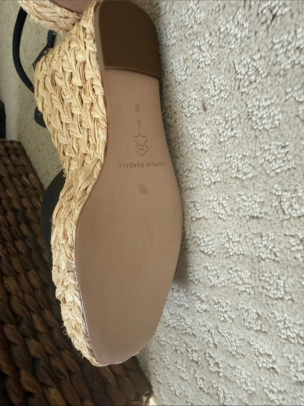 Loeffler Randall NWT Tallulah Black Espadrille Wedge